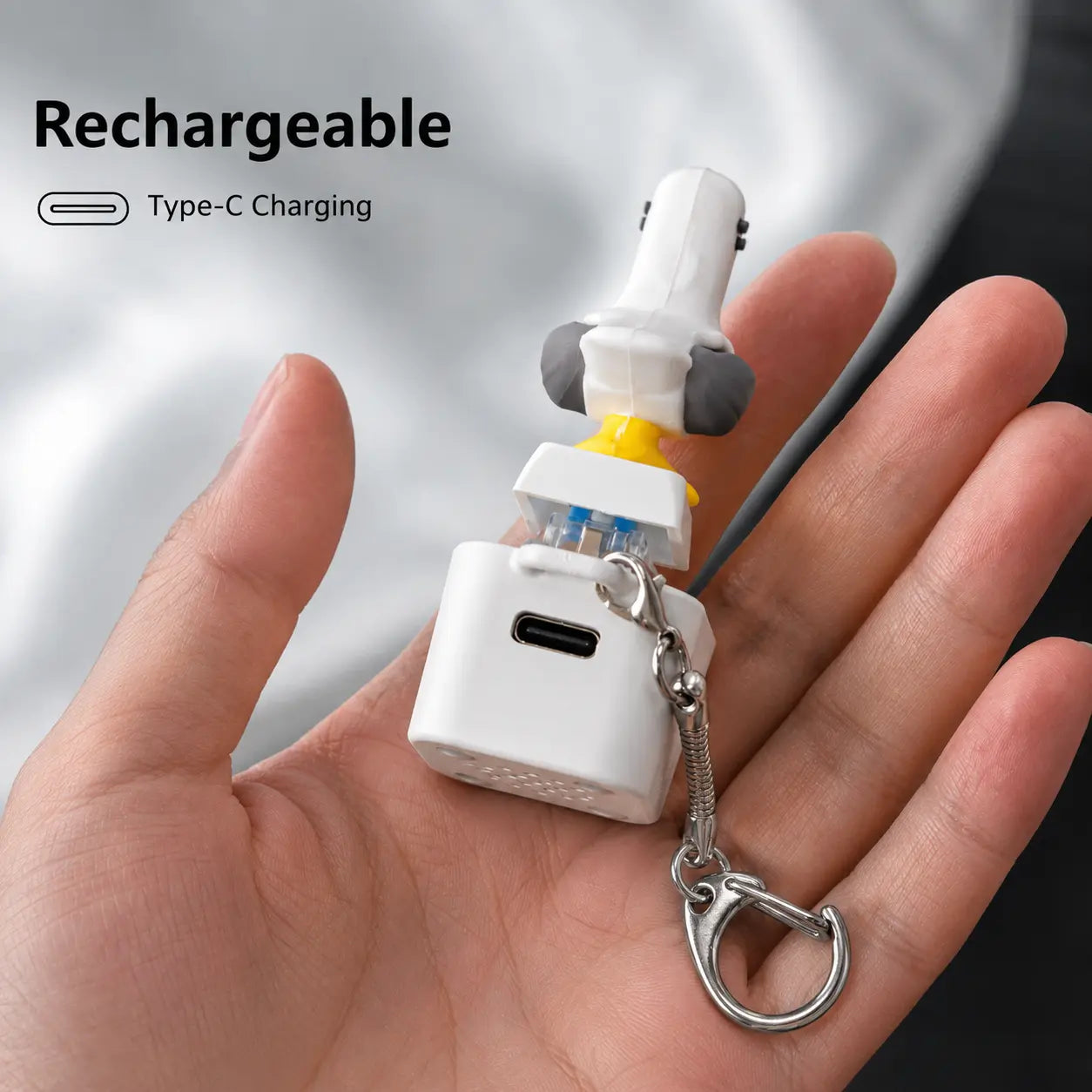 Seagull MINE! Button Keyring – Real Sound & LED Light