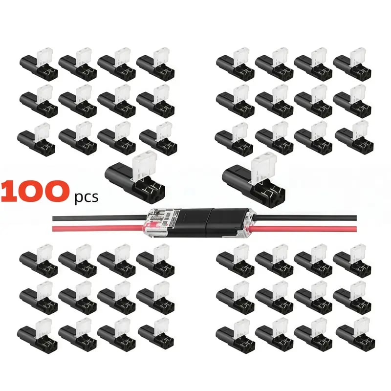 Double wire connector LED light strip connector 2 Pi