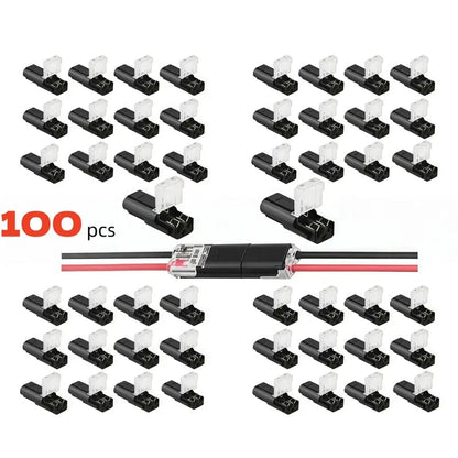 Double wire connector LED light strip connector 2 Pi