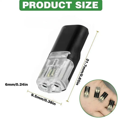 Double wire connector LED light strip connector 2 Pi