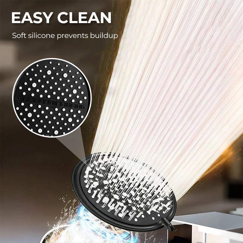 High-pressure adjustable rain shower head