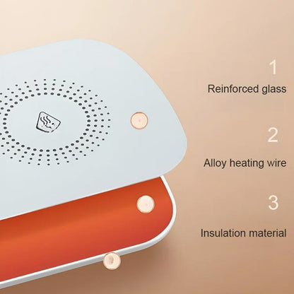 Multifunctional Smart Tray For Heating Food At A Constant Temperature - A Great Gift
