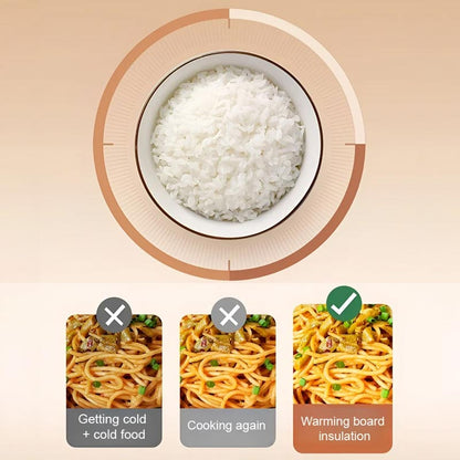 Multifunctional Smart Tray For Heating Food At A Constant Temperature - A Great Gift