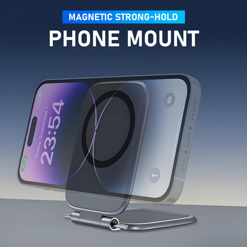Magnetic mobile phone holder with strong hol