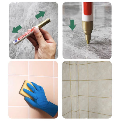 Mould-resistant and waterproof grout pen for ceramic tile