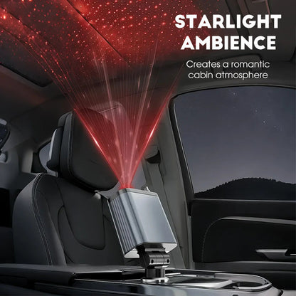 ⚡✨ Ultra-fast 4-in-1 Car Charger 90W – With Retractable Cables & Ambient Starlight 🚗🌌