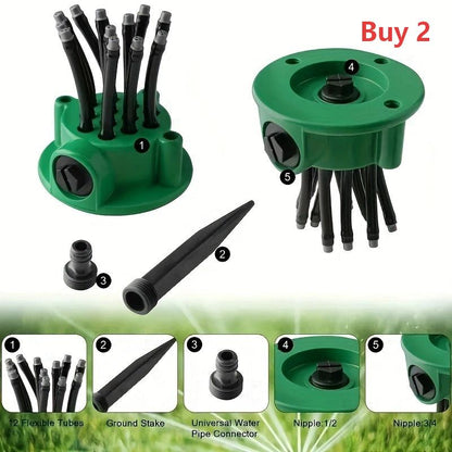 360° Coverage Precision Garden Irrigation Sprinkler  Buy 2  Get 1 FREE – you get 3!